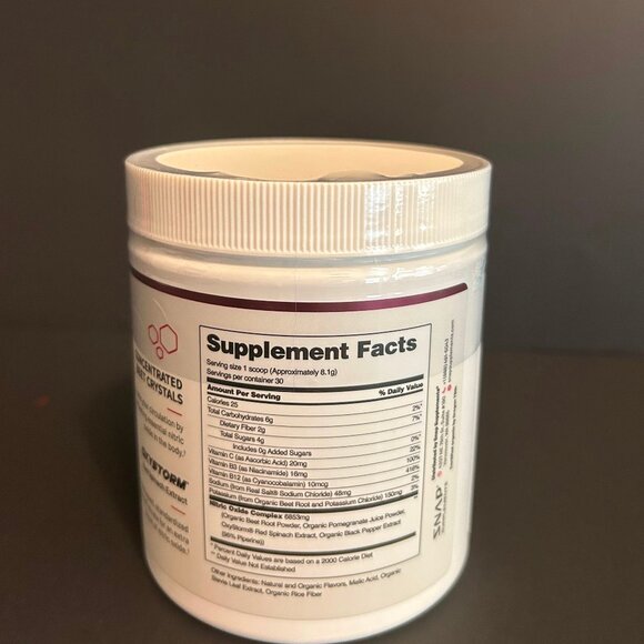 Snap Nitric Oxide Beet Root Powder 8.8oz Supports Heart Health BP EXP 11/26 - Picture 2 of 4